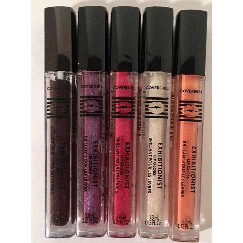 5x Covergirl Exhibitionist Lip Gloss 5 Different Colors NEW SEALED